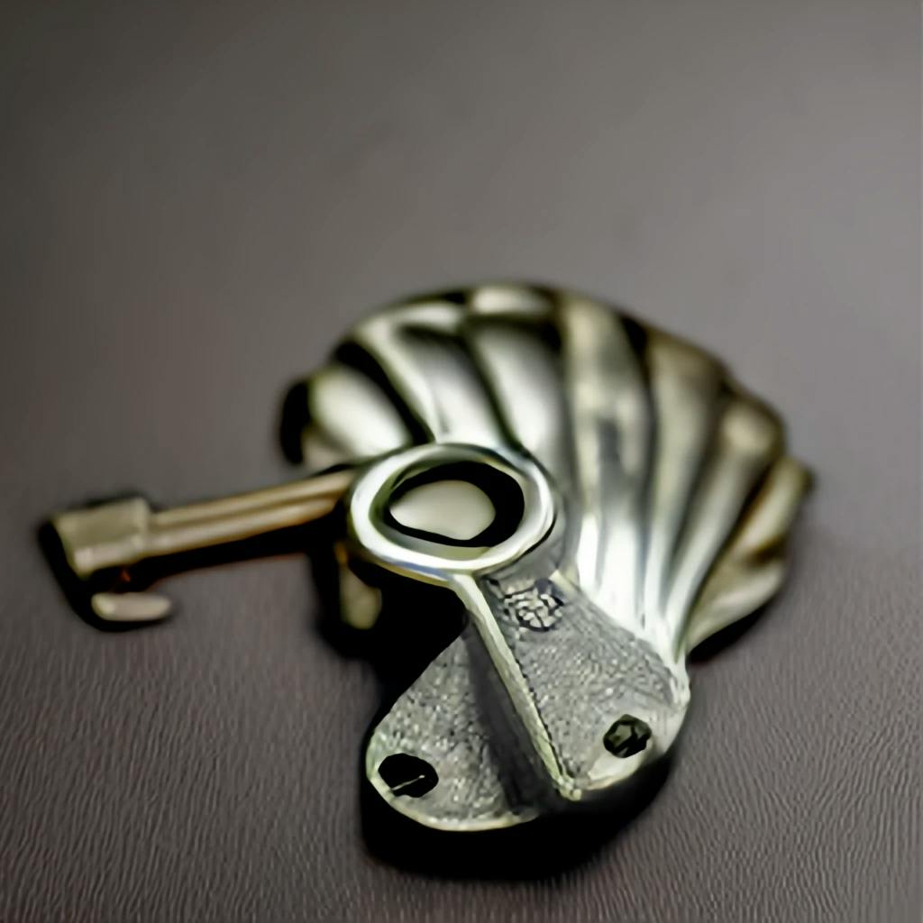 Seashell shaped lock getting unlocked